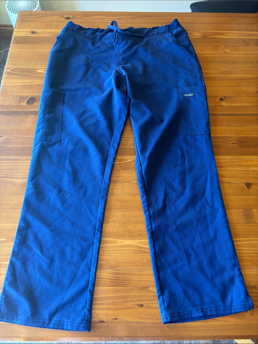 Sanibel Scrubs Women's Scrub Pants — Navy Blue, size medium petite